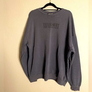 Taylor Swift Eras Tour Blue Mineral Wash Limited Edition Crewneck | NWOT | Sz XS